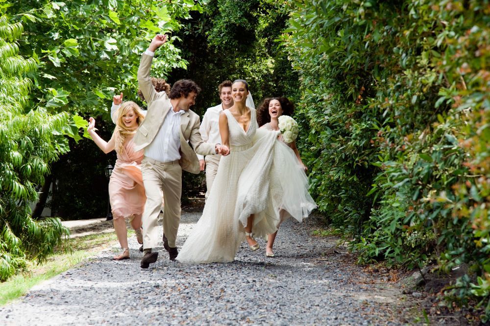 boda civil al aire libre