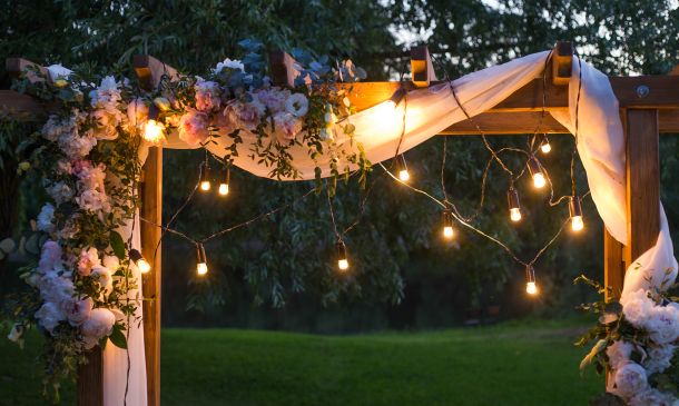 Salones de boda con jardin en Madrid : decoración de ensueño